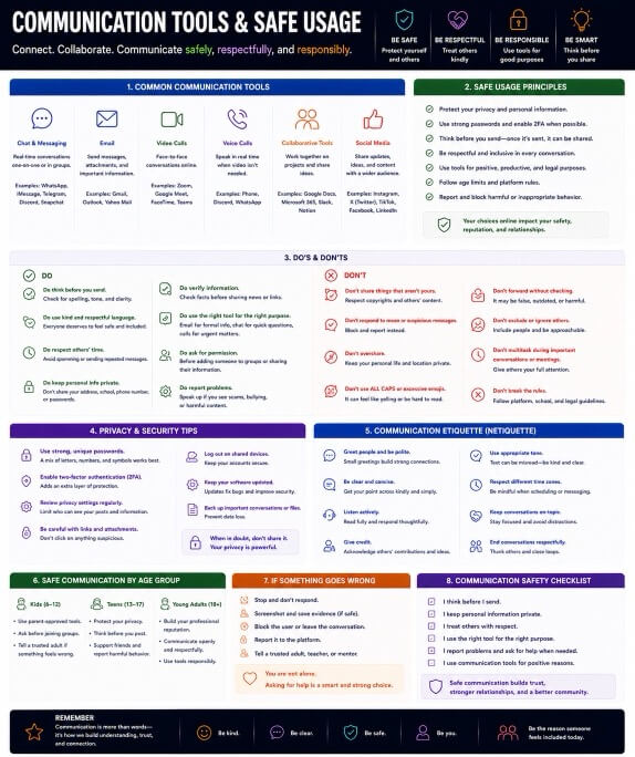 Communication Tools & Safe Usage